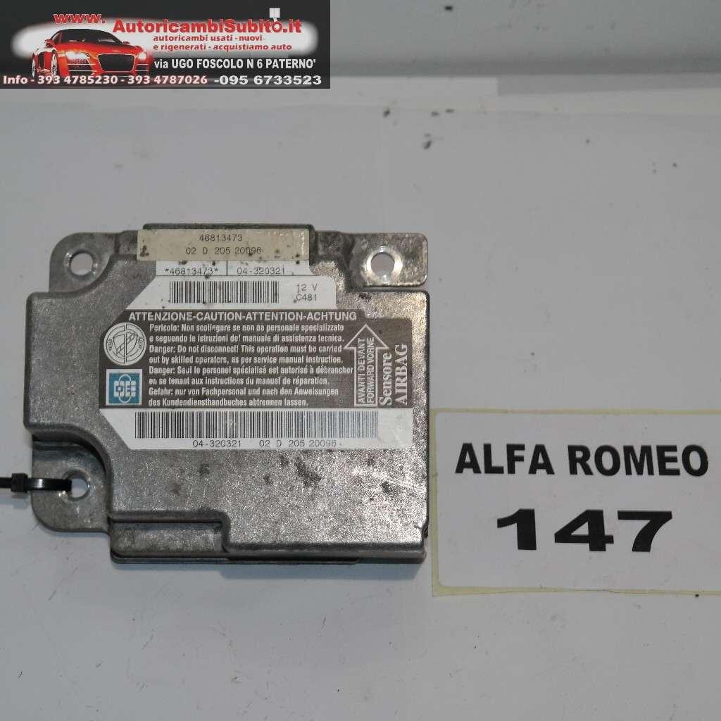 Alfa romeo 147 02d20520096 / 04320321 centralina airbag