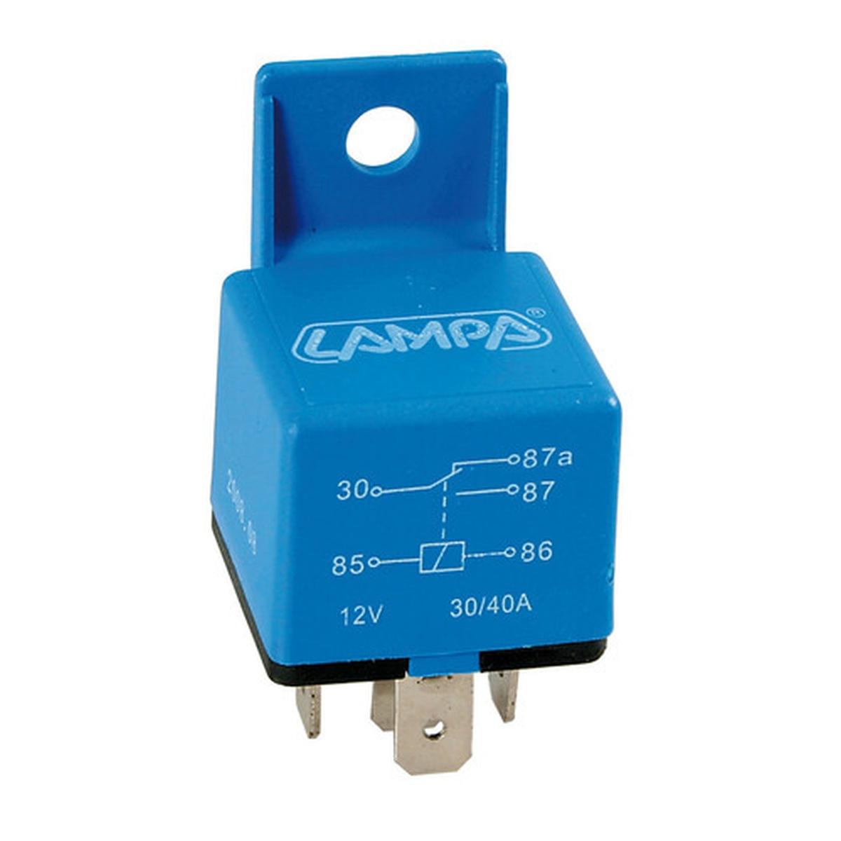 Relay universale 5 contatti - 12V - 30A