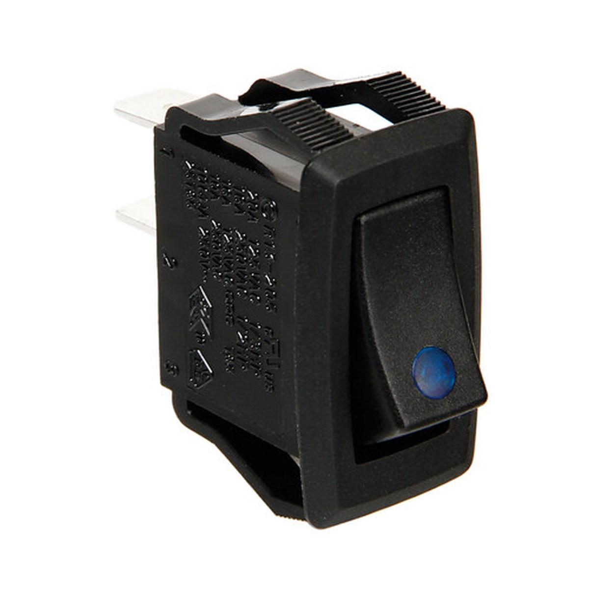 Micro interruttore con spia a Led - 12/24V - Blu