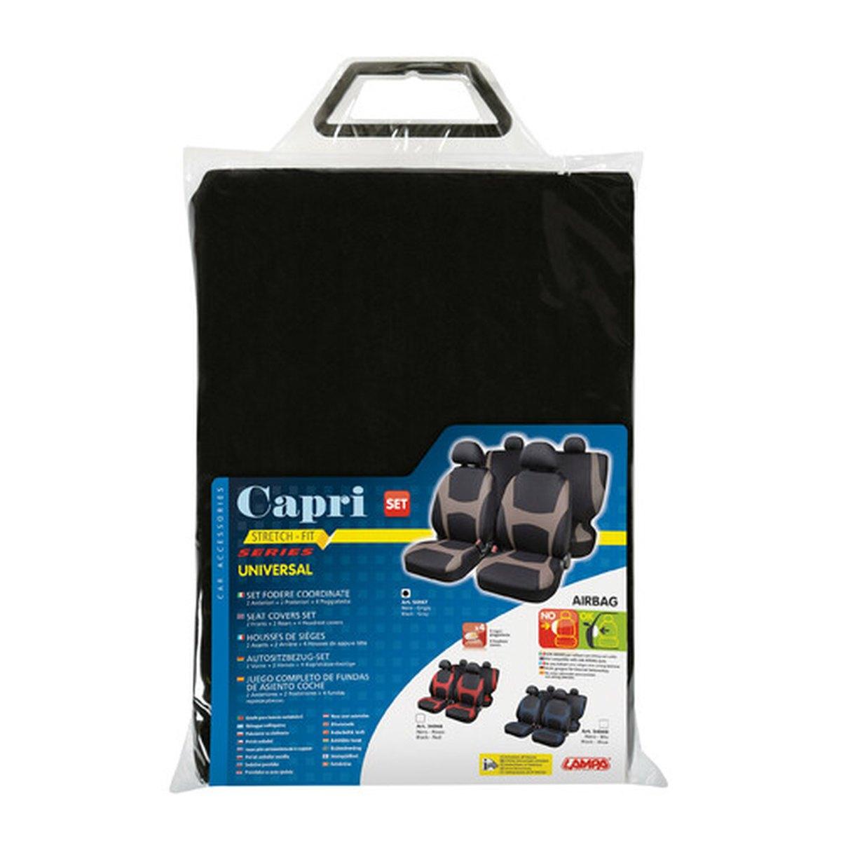 Capri, set fodere coordinate - Nero/Grigio