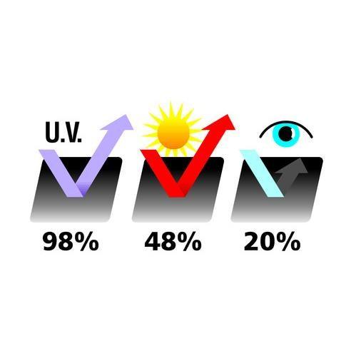 Diamant - 300x50 cm - Grigio pellicola atermica oscurante