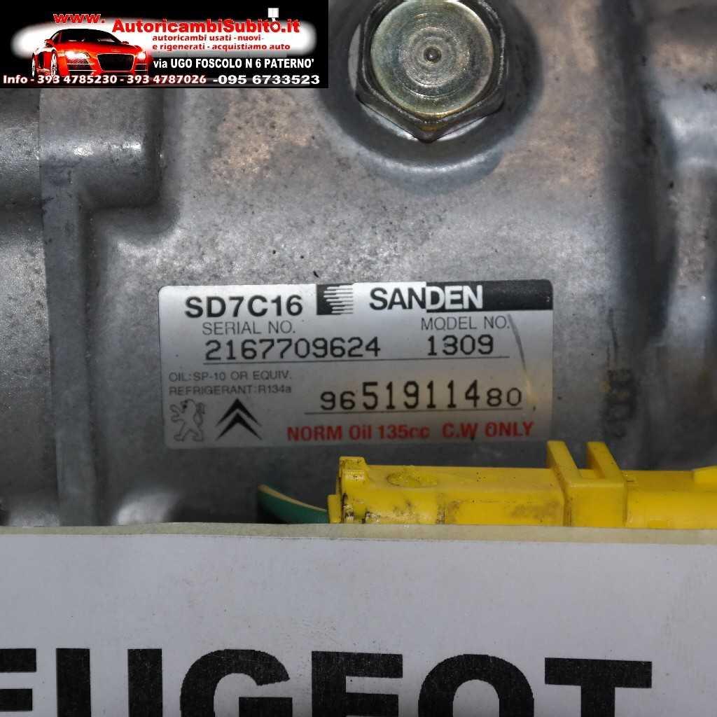Peugeot 307 1600 hdi 9651911480 compres aria condiz
