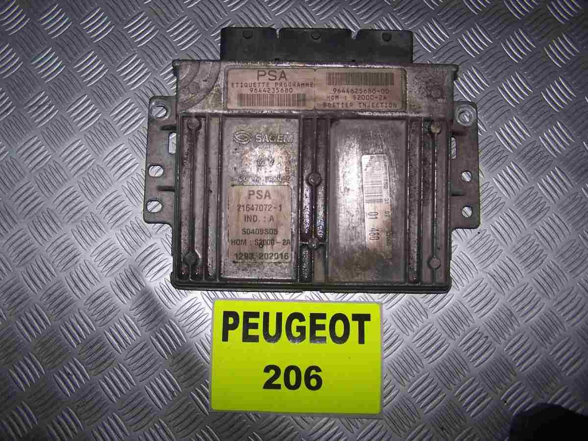Peugeot 206 21647072-1 centralina motore sagem