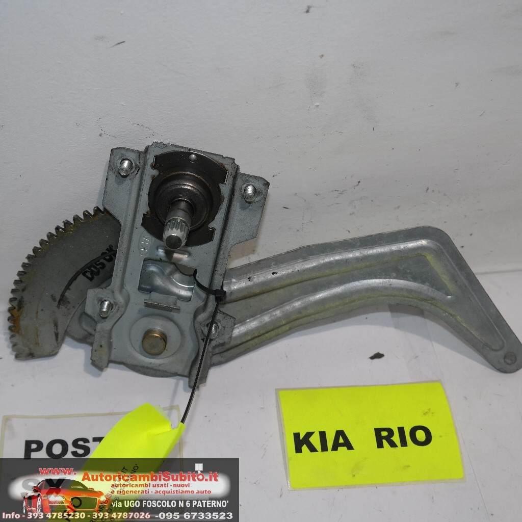 Kia rio dal 2000 al 2006 alzavetro manuale posteriore sx