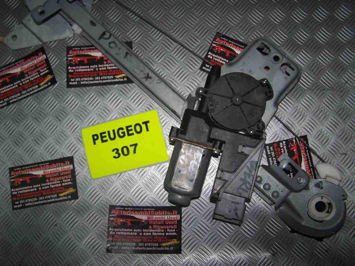 Peugeot 307 dal 2003 al 2008 alzavetro elettrico posteriore sx