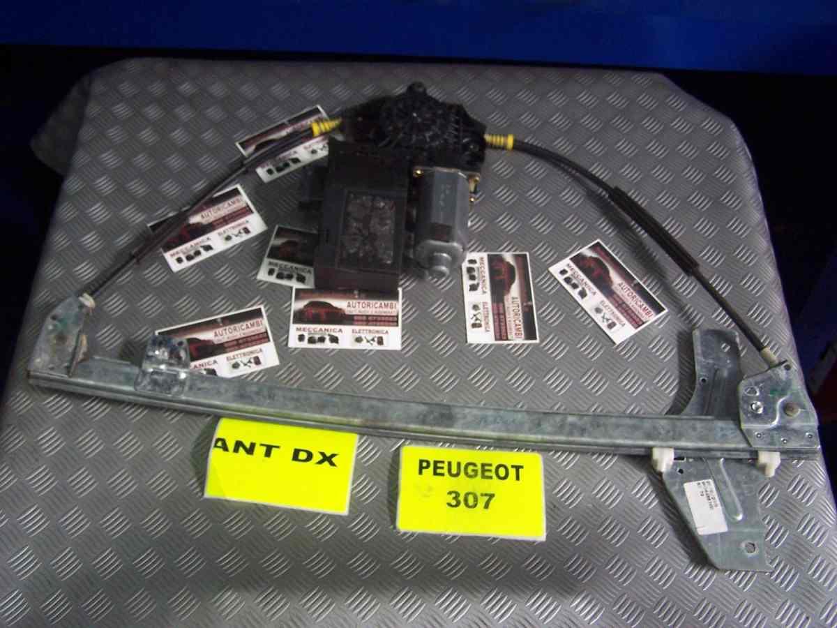 Peugeot 307 dal 2003 al 2008 alzavetro elettrico anteriore dx