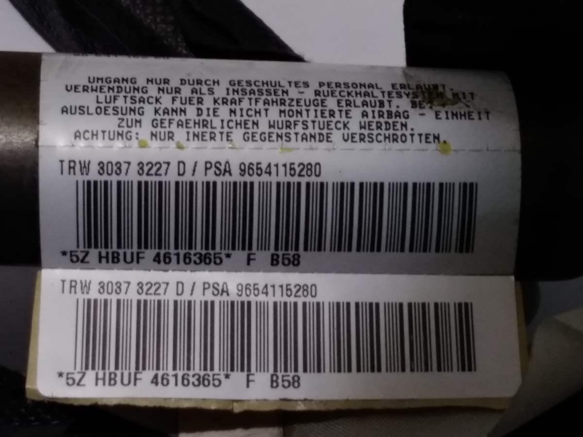 00008216QV AIRBAG A TENDINA SX CITROEN C4 PICASSO <br />
