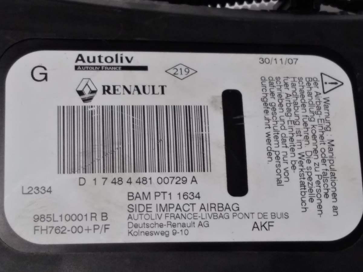 985L10001R  AIRBAG SEDILE SX RENAULT LAGUNA <br />