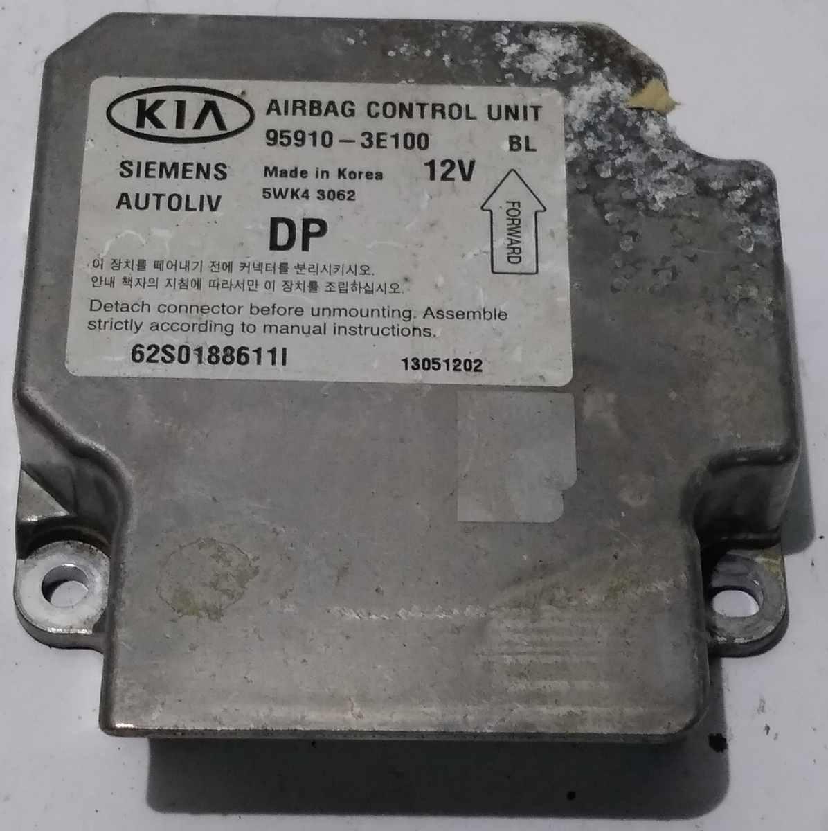 CENTRALINA AIRBAG KIA SORENTO 2002/09 959103E100<br />