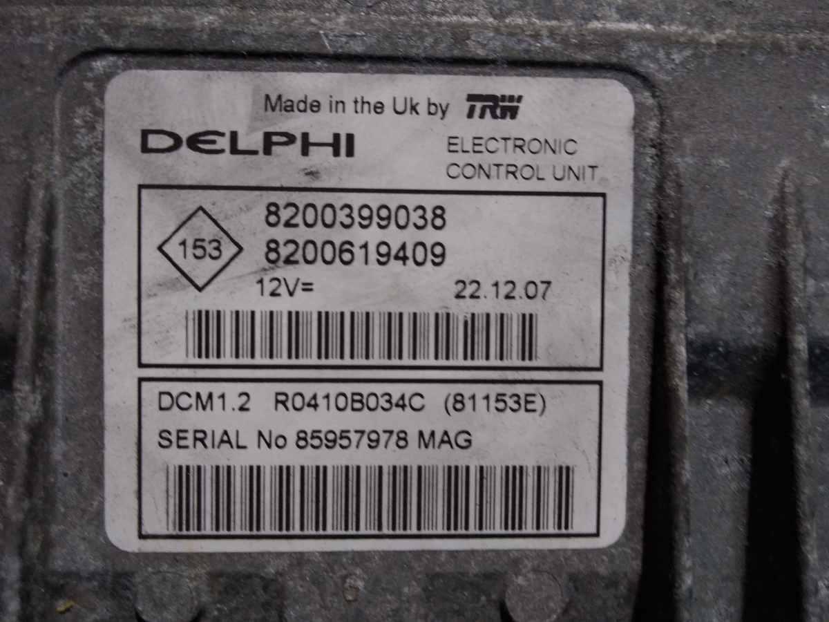 CENTRALINA MOTORE NISSAN NOTE 1.5 DCI 2005 8200399038<br />