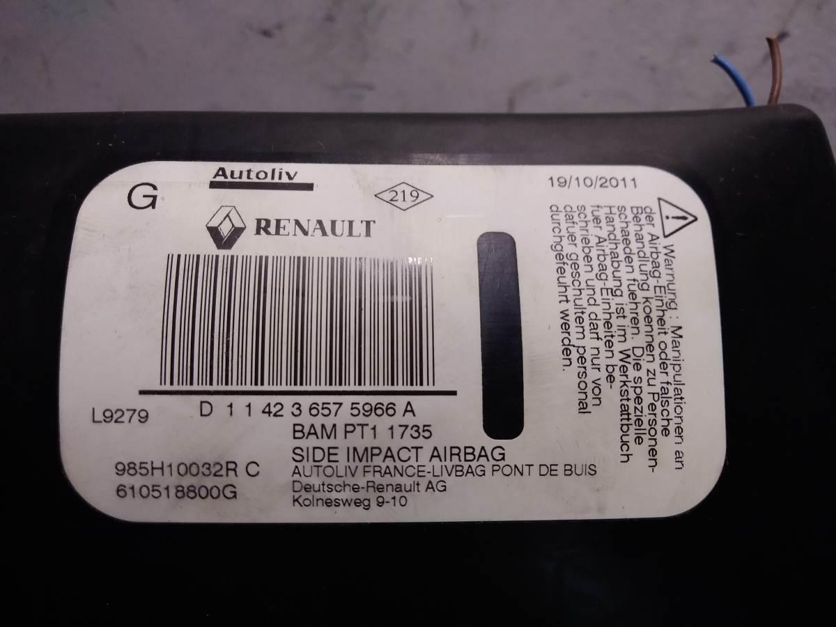 AIRBAG SEDILE SX RENAULT MEGANE 1.5 DCI 2012 610518800G<br />