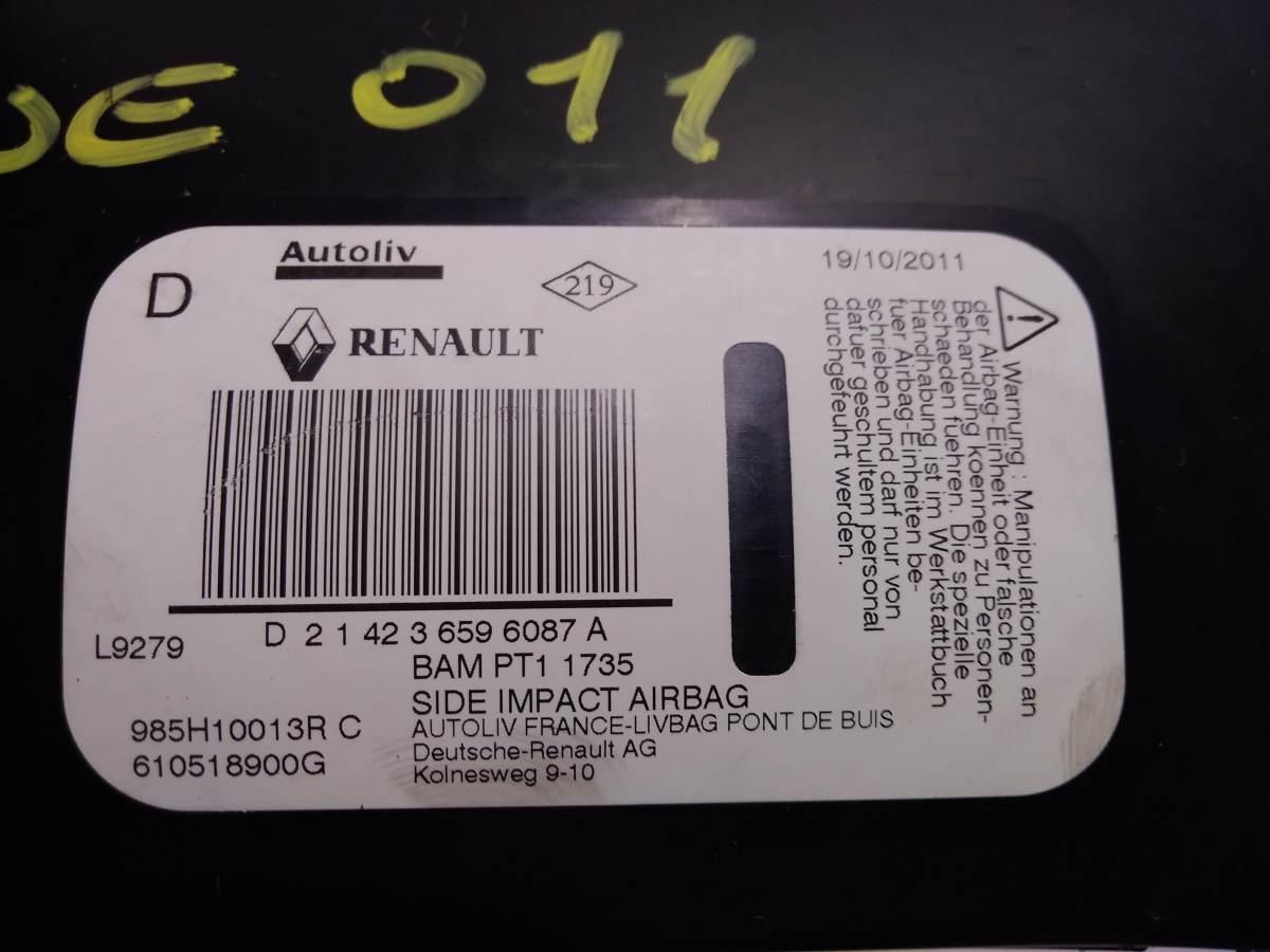 AIRBAG SEDILE DX RENAULT MEGANE 1.5 DCI 2012  610518900G<br />