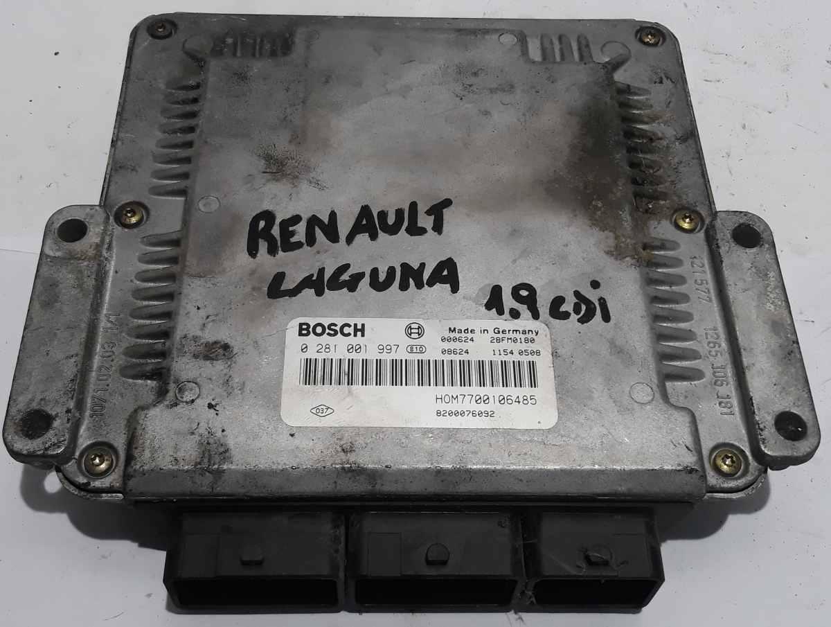 CENTRALINA MOTORE RENAULT LAGUNA 1.9 CDI 8200076092<br /><br /><br />