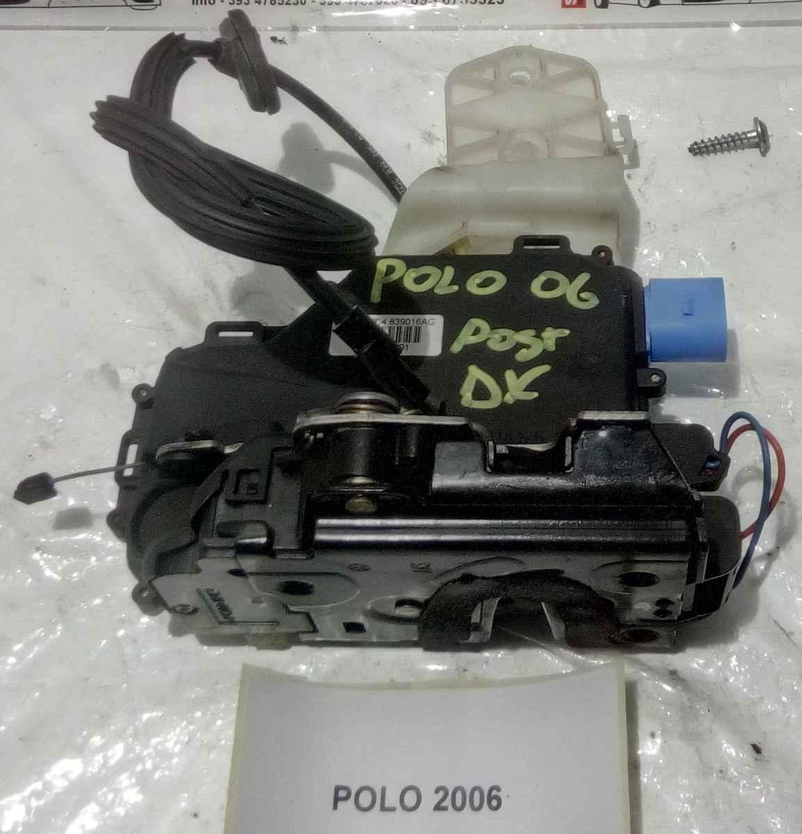 CHIUSURA PORTIERA POST DX VOLKSWAGEN POLO 2006 3B4839016<br />