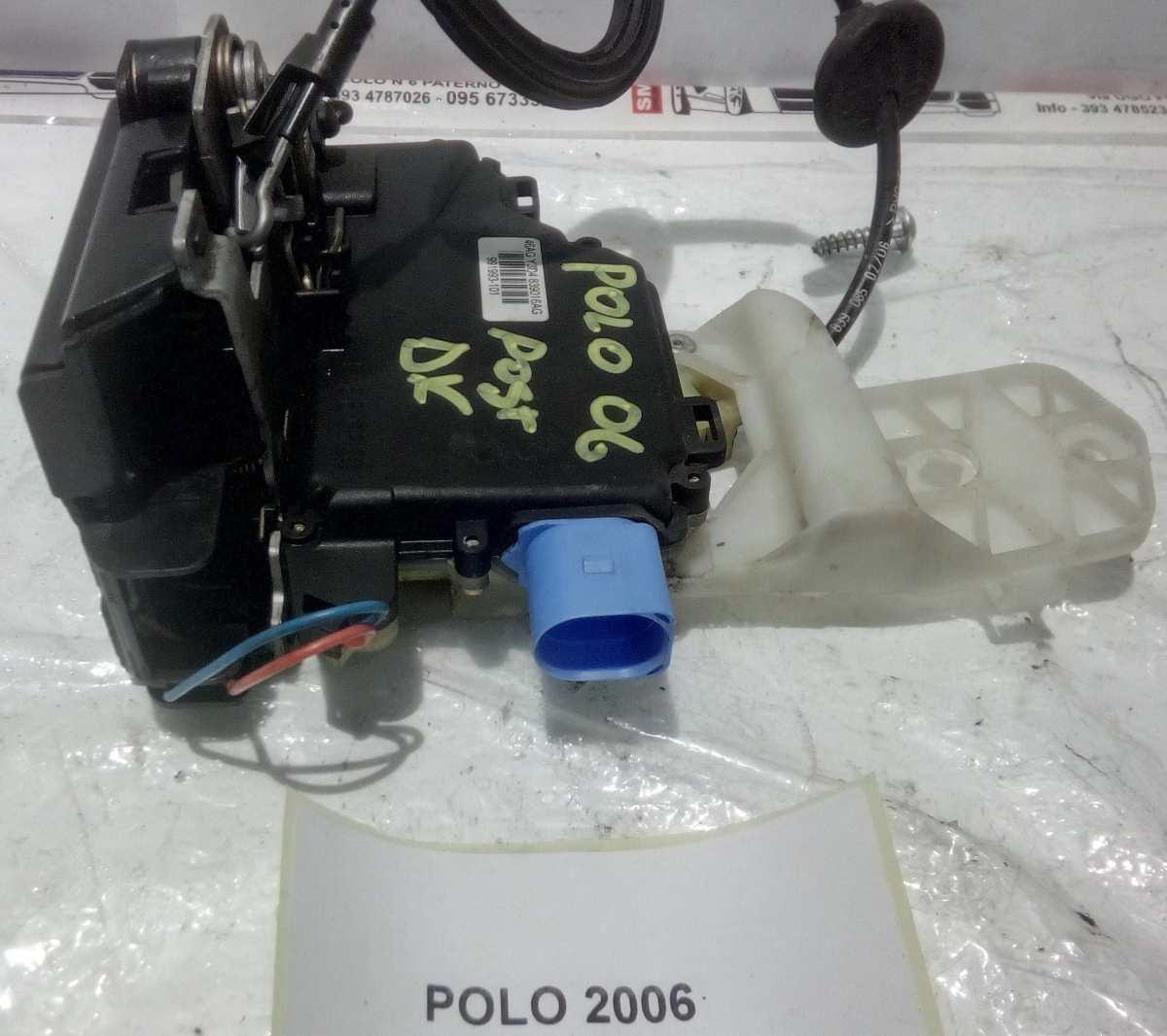 CHIUSURA PORTIERA POST DX VOLKSWAGEN POLO 2006 3B4839016<br />