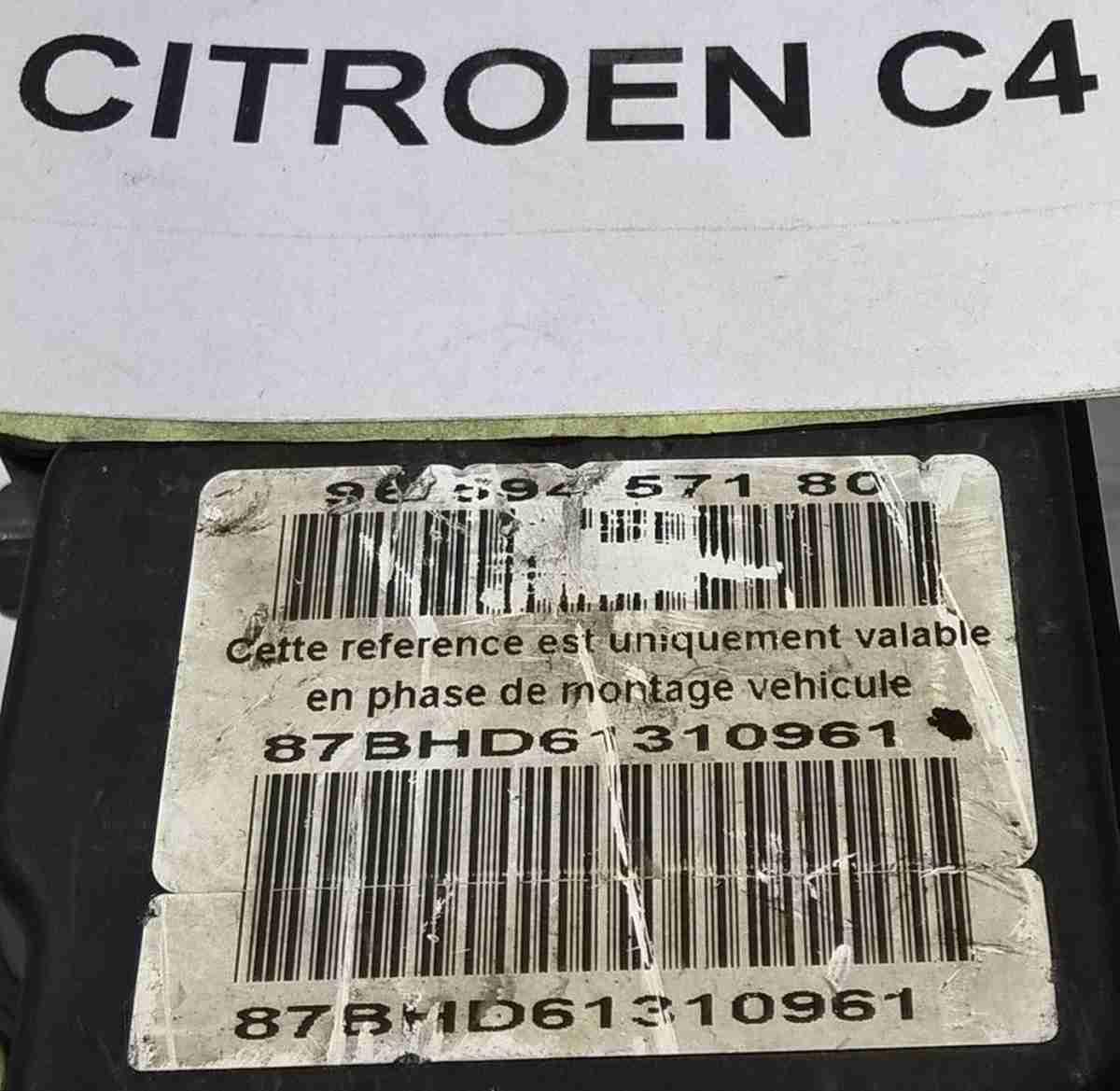 centralina abs citroen c4 1.6 hd <br />