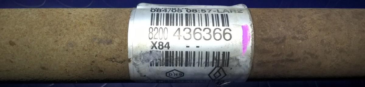 SEMIASSE ANT DX  RENAULT SCENIC 1.9 CDI  8200436366<br />