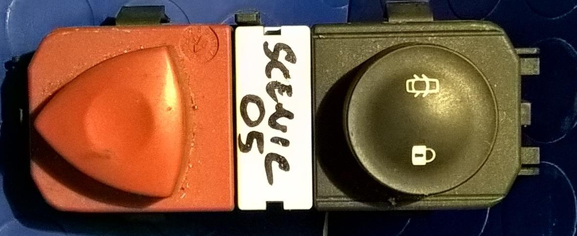 PULSANTE LUCI DI EMERGENZA  RENAULT SCENIC 2005 8200107808<br />