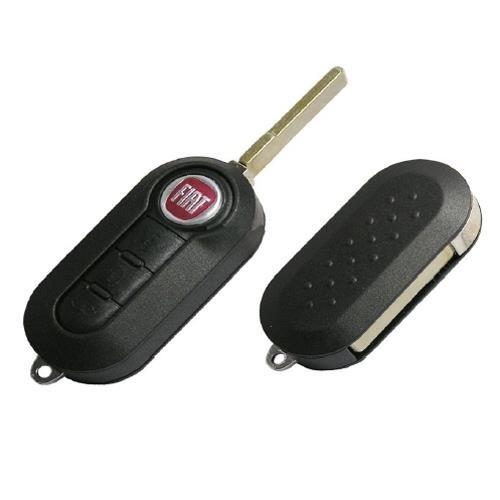 chiave guscio telecomando 3 tasti chiavi auto fiat grande punto, panda, 500