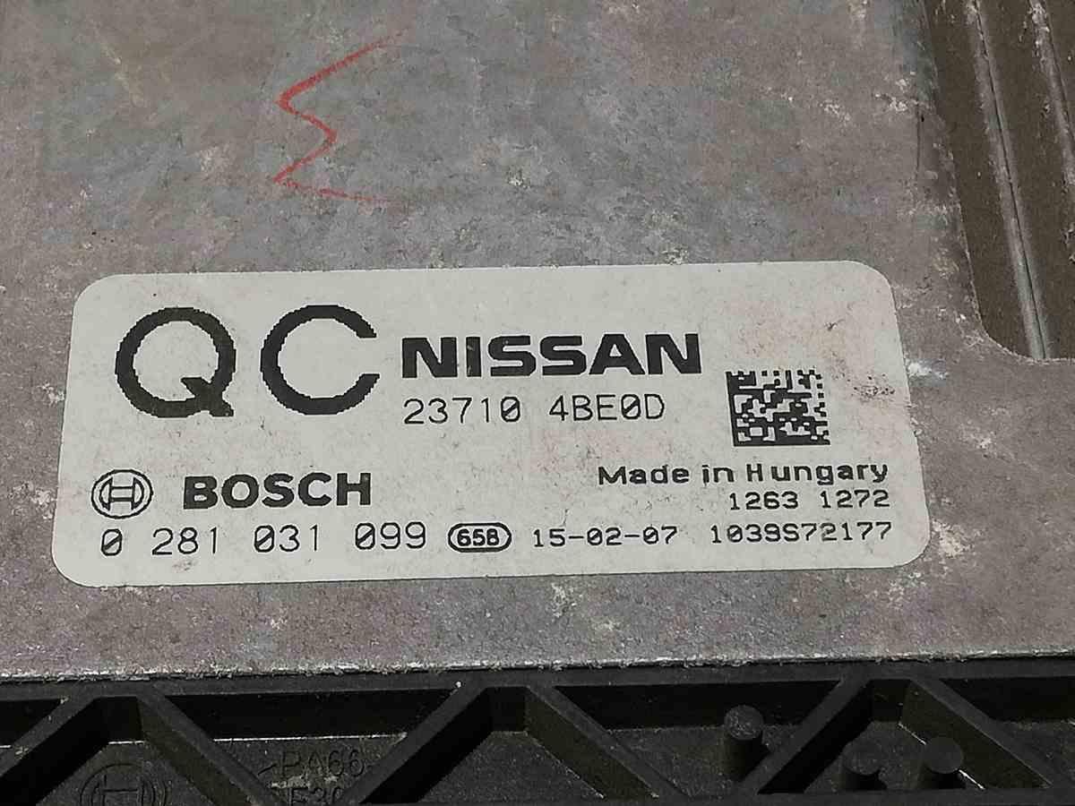 CENTRALINA MOTORE NISSAN X TRAIL 2016 1.6 DCI 0281031099<br /><br /><br />