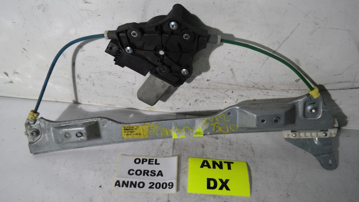 Opel corsa alzavetro elettrico anteriore dx