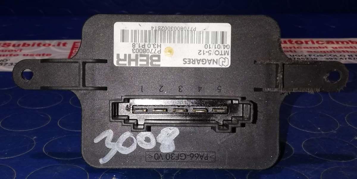 RESISTENZA STUFA  PEUGEOT 3008 1.6 HDI 2010 P7708003<br /><br /><br />