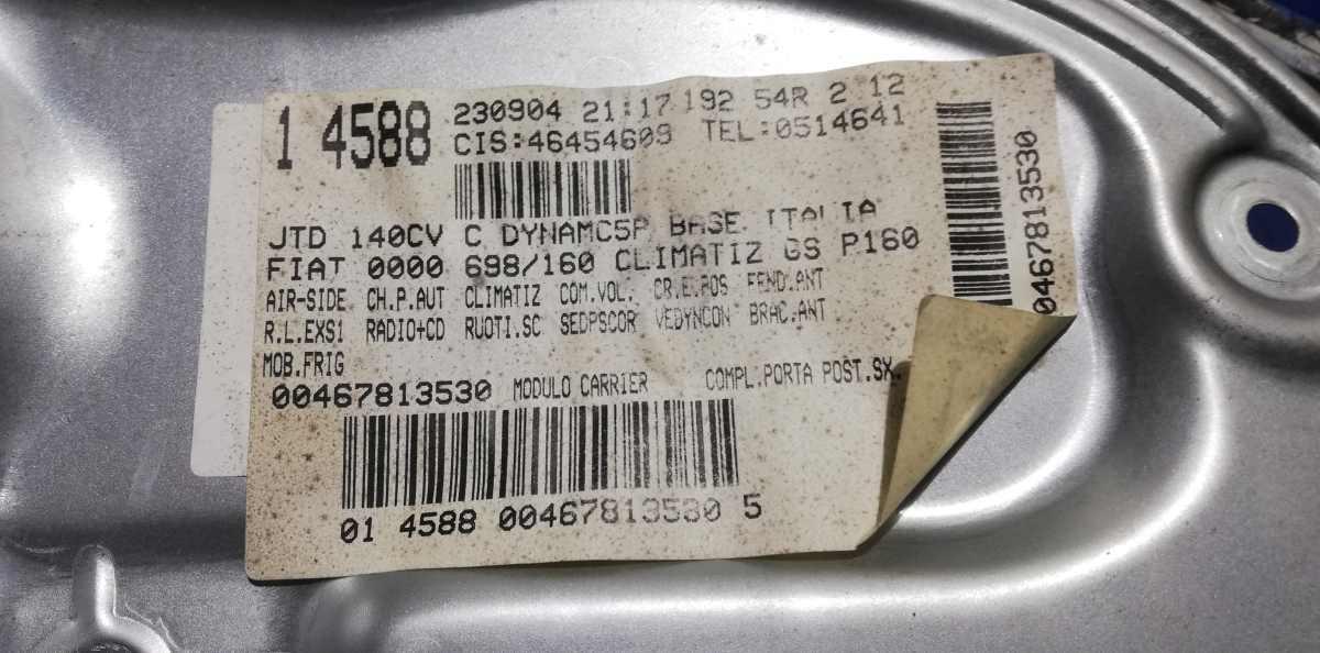 ALZAVETRO POST SX FIAT STILO 1.9 JTD 2005 46831657<br /><br /> <br />