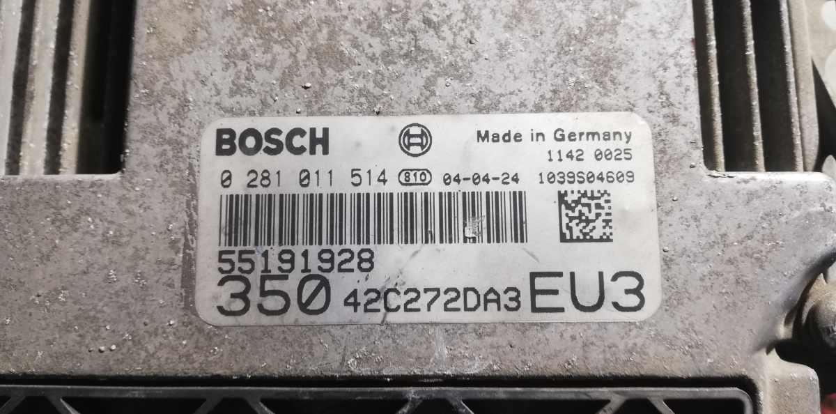 CENTRALINA MOTORE FIAT IDEA 1.9 MJT 2006 0281011514<br /><br /><br />