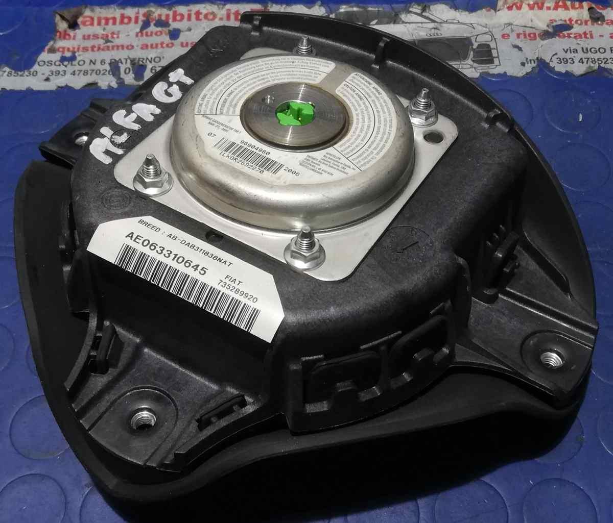 AIRBAG VOLANTE ALFA ROMEO GT 1.9 JTD 2005 735289920<br /><br /><br />