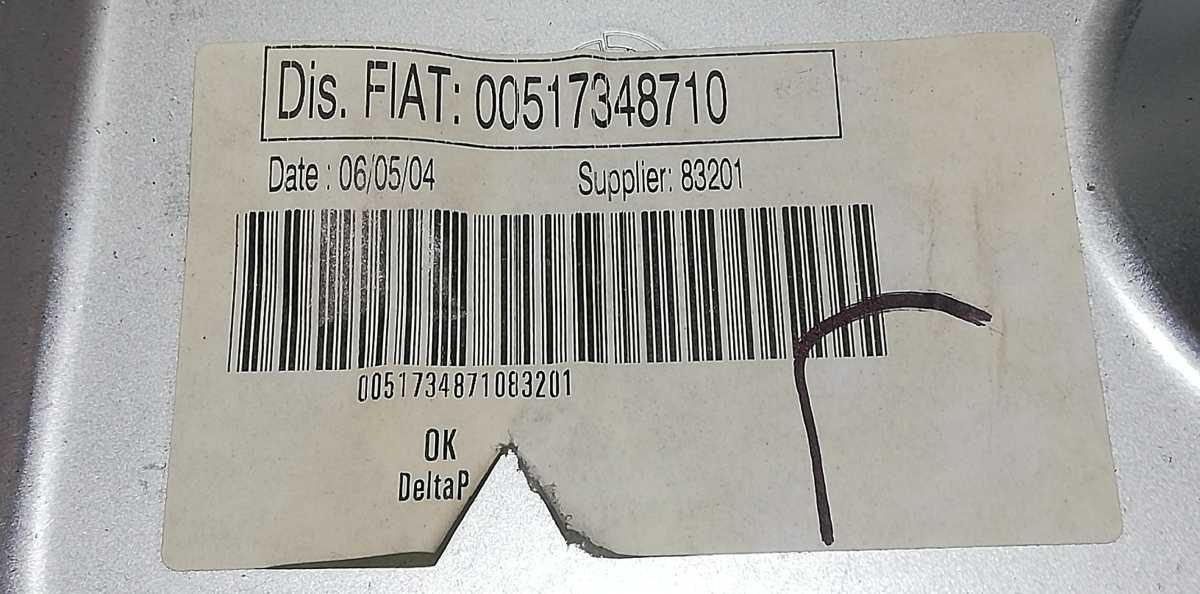 PANNELLO ALZAVETRO ANT DX FIAT IDEA 1.9 MJT 2006 00517348710<br /><br /><br />