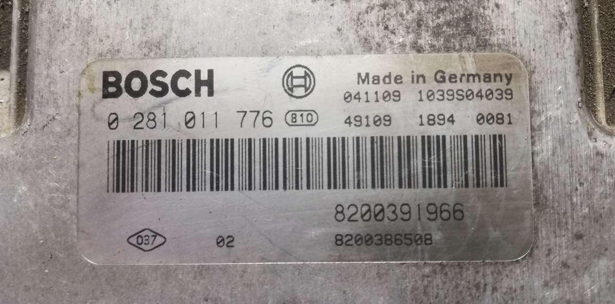 CENTRALINA MOTORE RENAULT LAGUNA 2.0 CDI 2000 0281011776 <br />