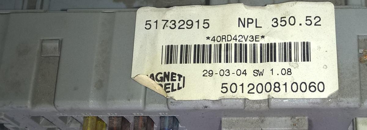 body computer fiat idea 1300 mtjet 51732915<br />