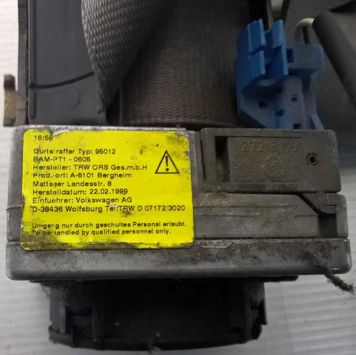 cintura anteriore dx volkswagen new beetle 1C1857706MHCP<br />