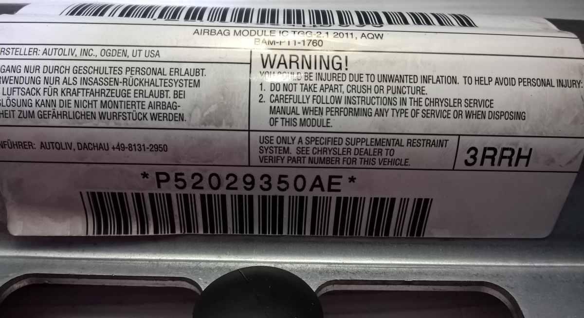 tendina airbag dx fiat freemont p52029350ae<br />