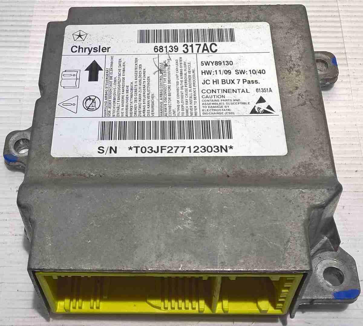 centralina airbag fiat freemont 68139317ac