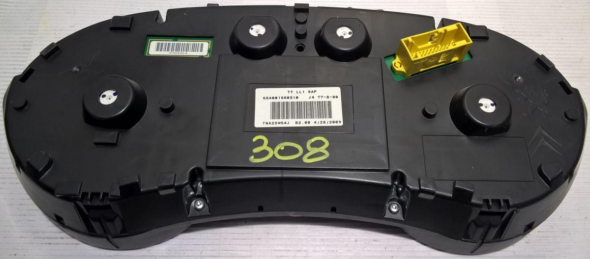 quadro strumenti contakm peugeot 308 554001550310