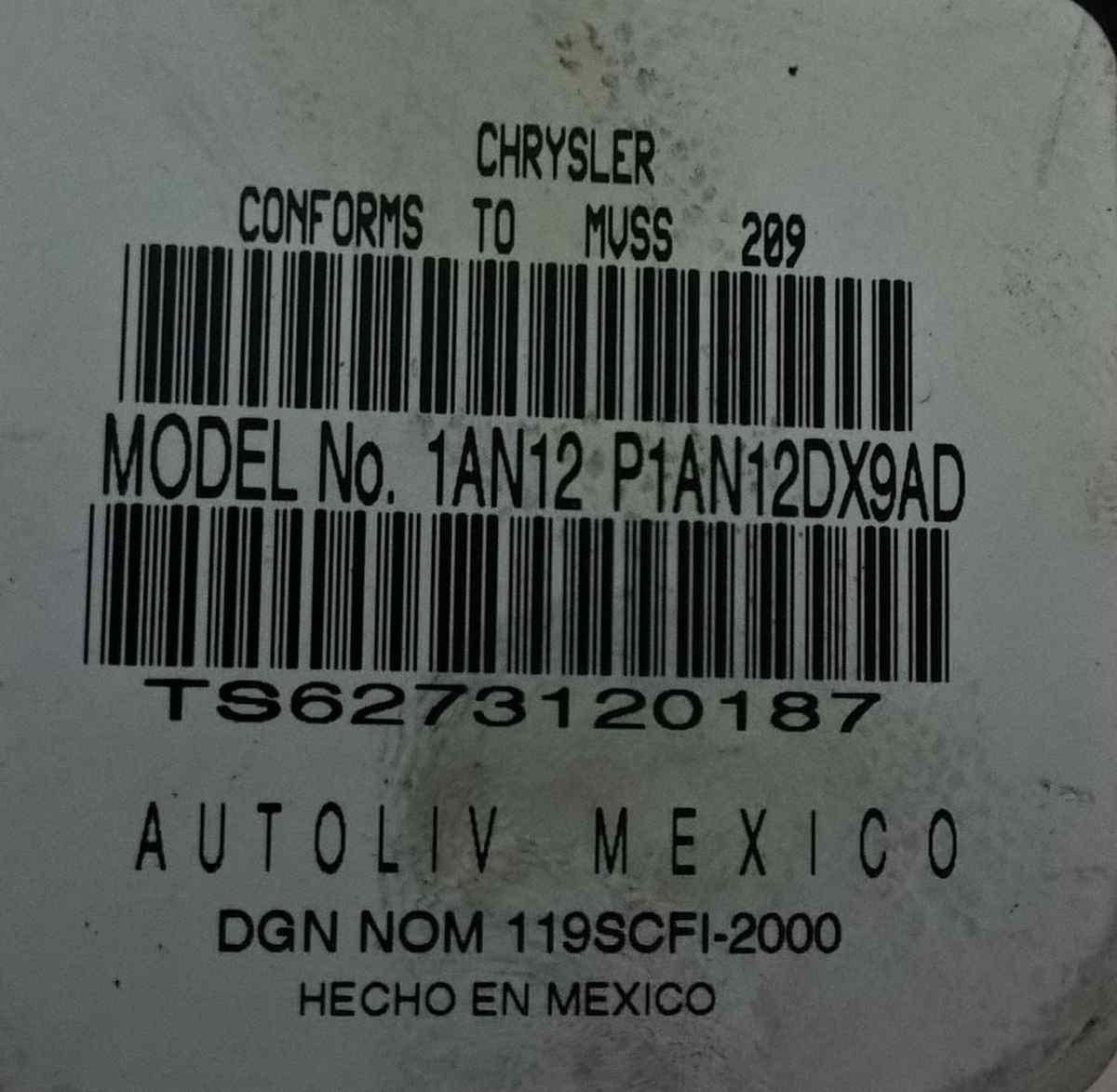 cintura di sicurezza sedile suppl post dx fiat freemont P1AN12DX9AD