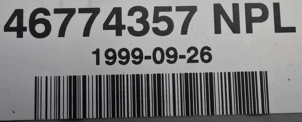 body computer fiat punto 2-3 serie 46774357npl