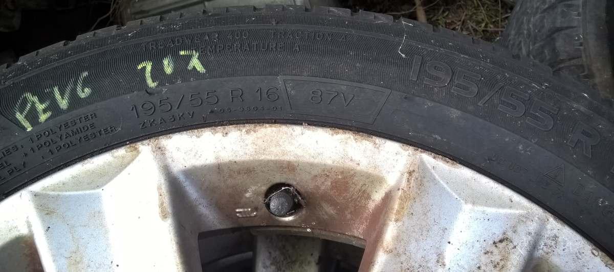 4 cerchi in lega peugeot 207 195-55-16