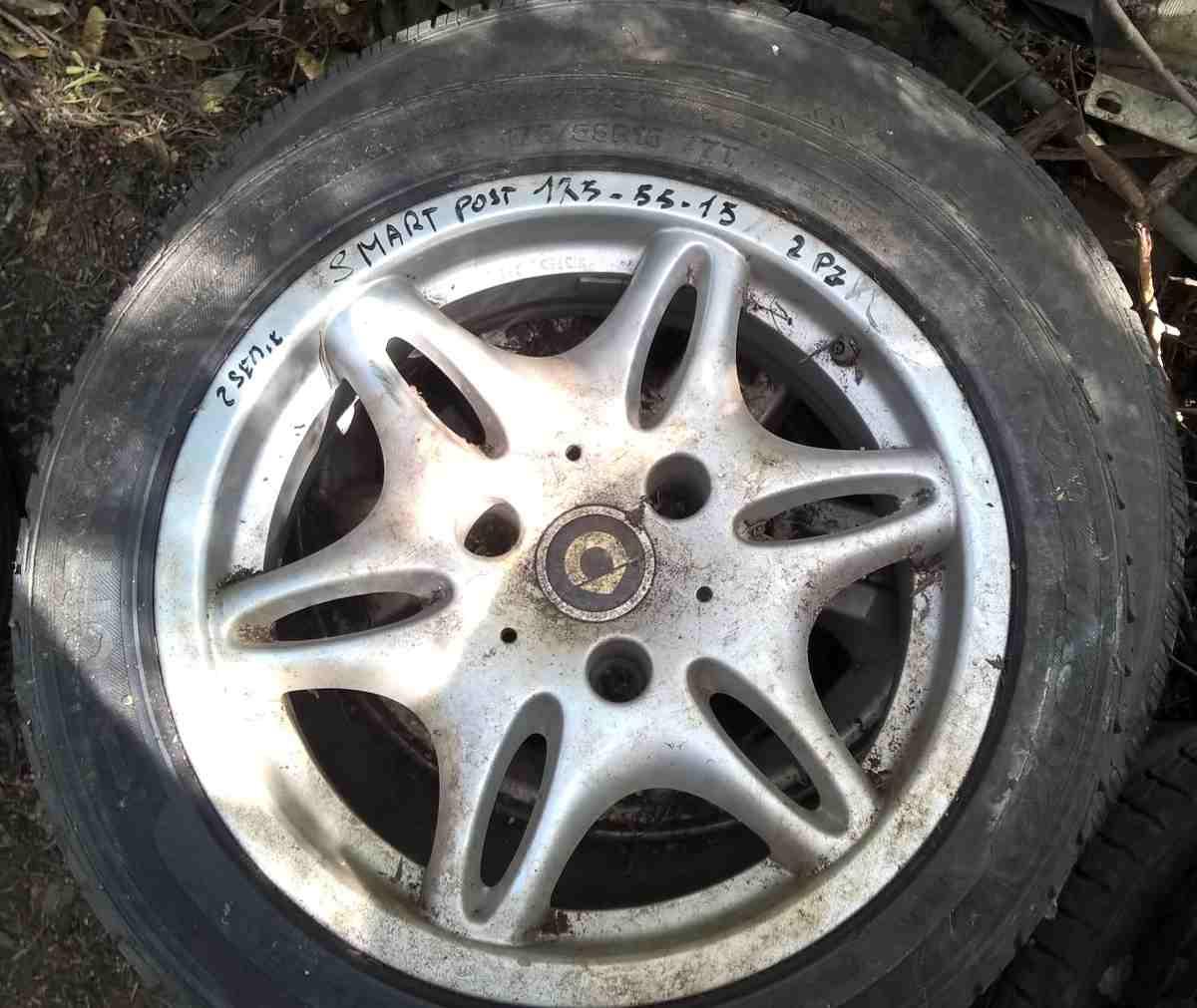 1 cerchio in lega posteriore smart 1serie 175-55-15