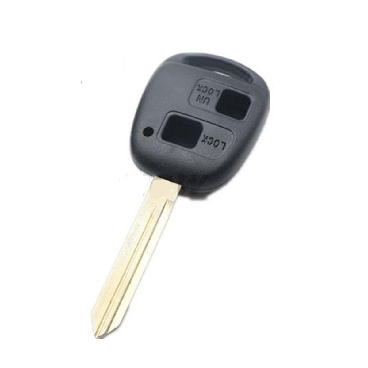 chiave guscio telecomando 2 tasti chiavi auto toyota rav4 yaris corolla
