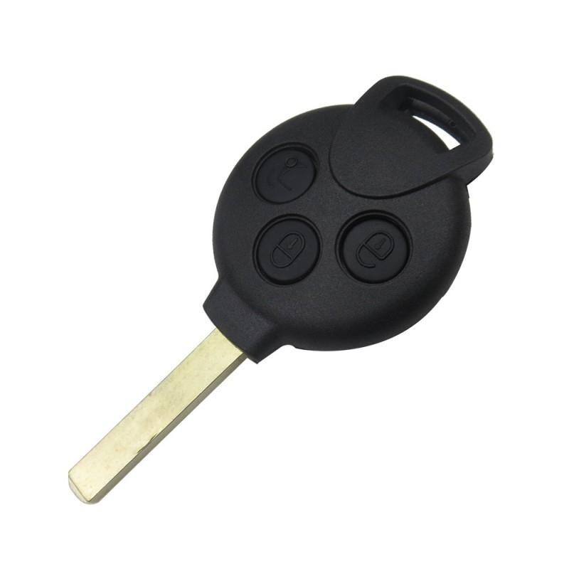 chiave guscio telecomando 3 tasti chiavi auto smart fortwo forfour