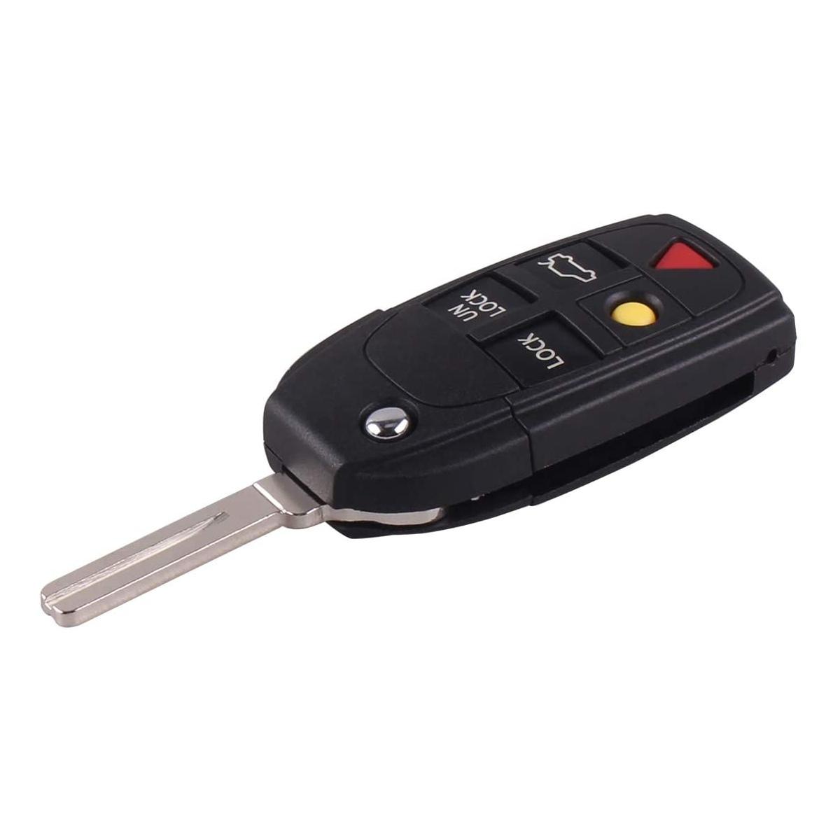 chiave guscio telecomando 5 tasti chiavi auto volvo s80 s60 v70 xc70 xc90