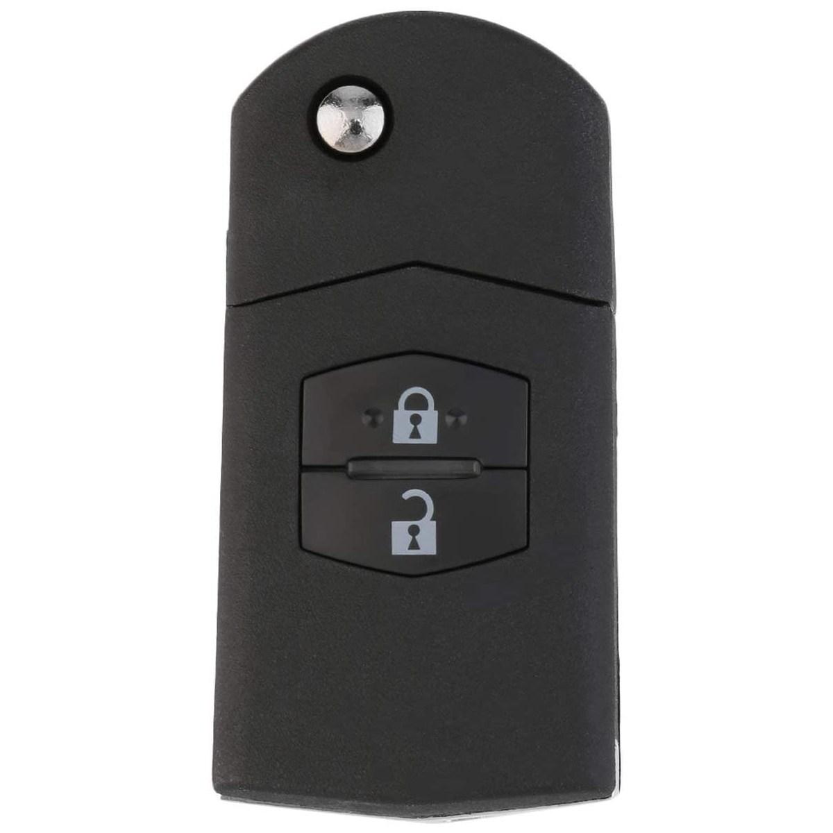 chiave guscio telecomando 2 tasti chiavi auto mazda 3 5 6