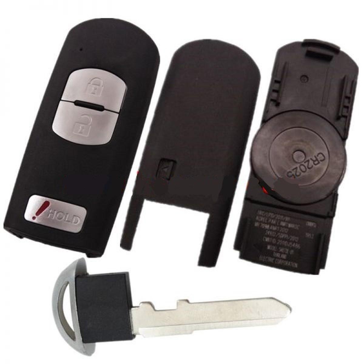 chiave guscio telecomando 3 tasti chiavi auto mazda 3 5 6 cx-5 cx-7 cx-9 rx8 mx5
