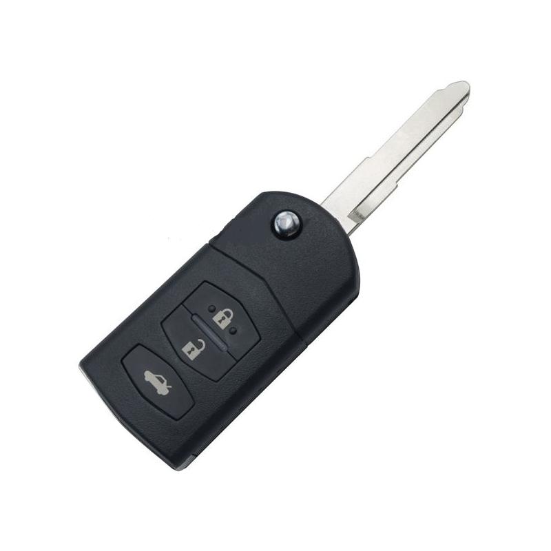 chiave guscio telecomando 3 tasti chiavi auto mazda 3 5 6 cx-5 cx-7 cx-9 rx8 mx5