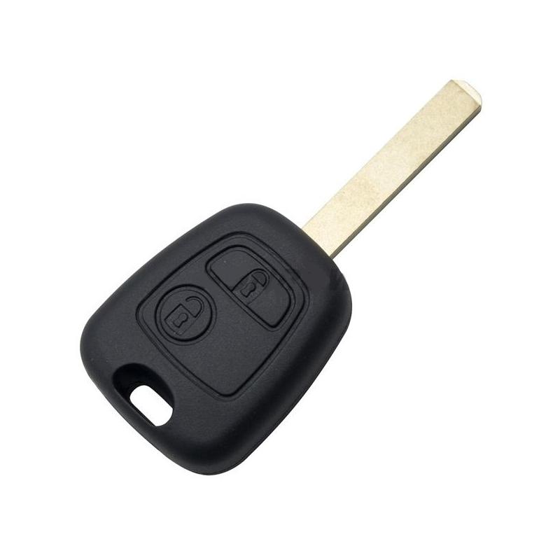 chiave guscio telecomando 2 tasti chiavi auto citroen C1 C2 C3 C4 C5