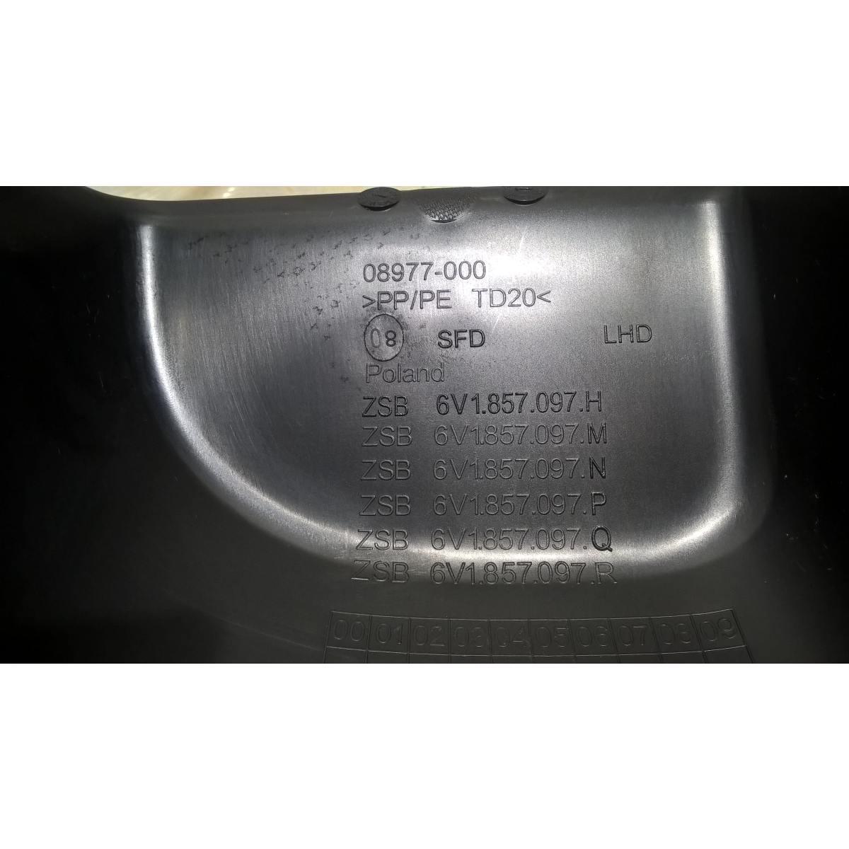 cassetto portaoggetti skoda fabia 2018 6v1857097n