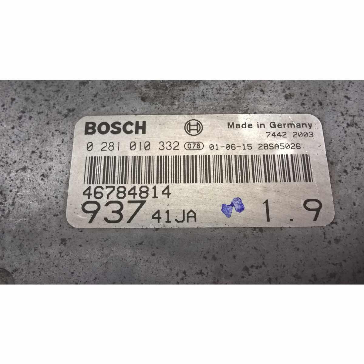 centralina motore alfa romeo 147 0281010332