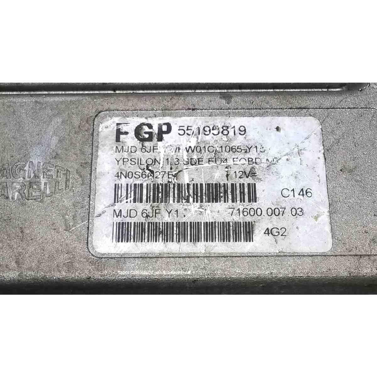 centralina motore lancia ypsilon 1.3 mtj 55195819